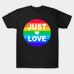 Just Love Pride Flag T-Shirt